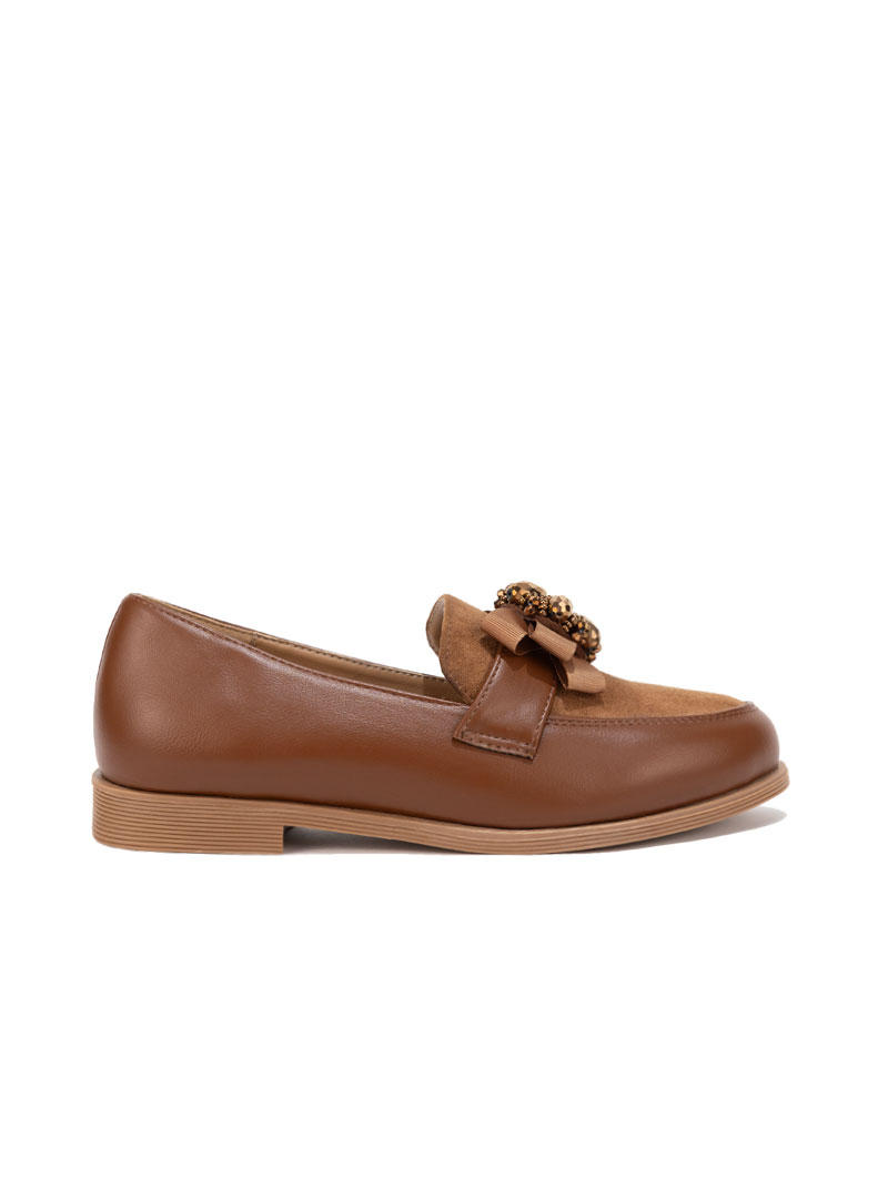 Derbies avec boucle ornée de cristaux